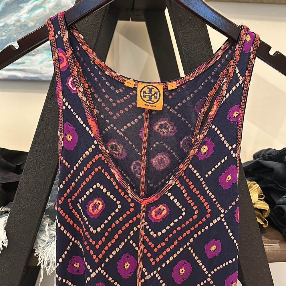 Tori Burch silk sleeveless maxi